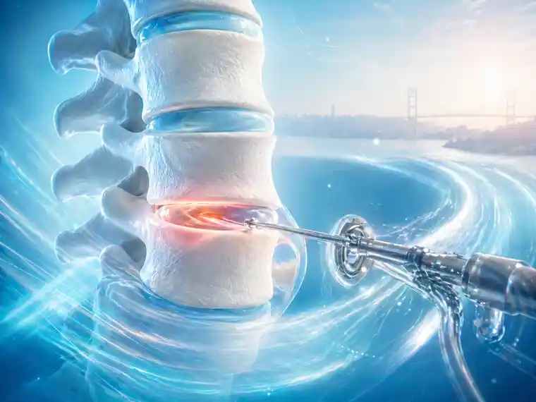 Lumbar disc disease surgery illustration Istanbul for faq section