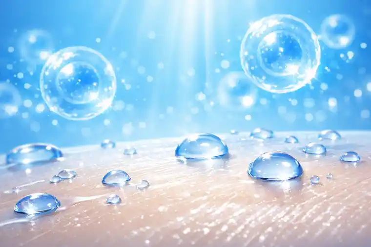 Realistic results of skin rejuvenation with stem cells shown as fresher and more hydrated skin quality