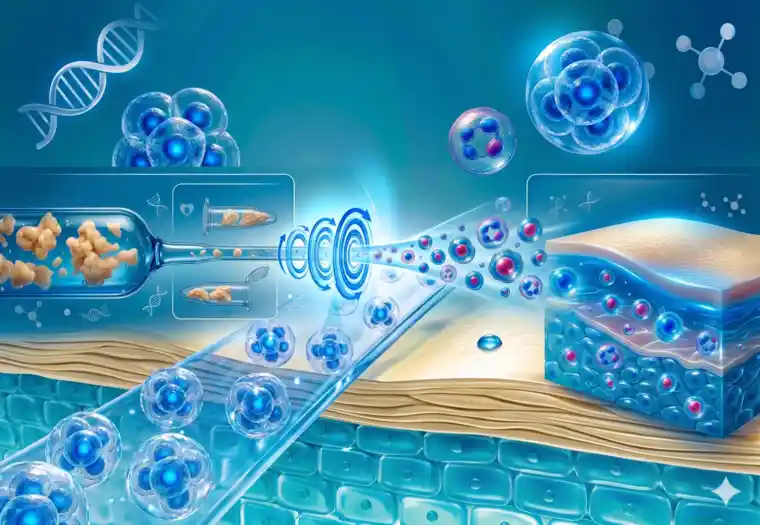 SVF for skin rejuvenation procedure shown as a clean adipose-derived regenerative treatment concept
